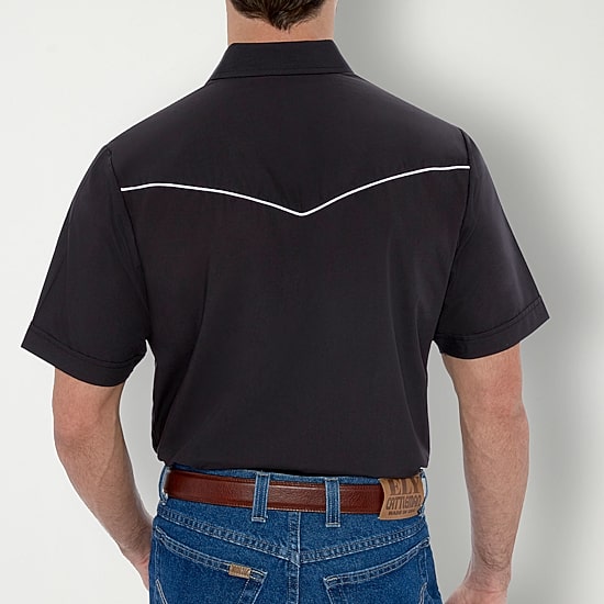 Ely Cattleman Western Mens Short Sleeve Classic Fit Button-Down Shirt