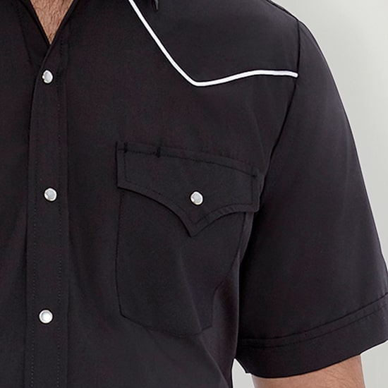 Ely Cattleman Western Mens Short Sleeve Classic Fit Button-Down Shirt