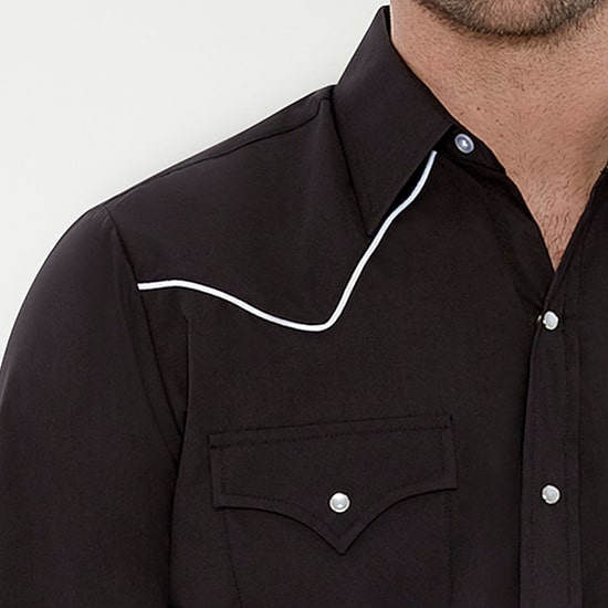 Ely Cattleman Mens Long Sleeve Classic Fit Stretch Fabric Big and Tall Button-Down Shirt