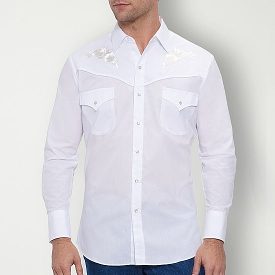 Ely Cattleman Mens Long Sleeve Western Shirt