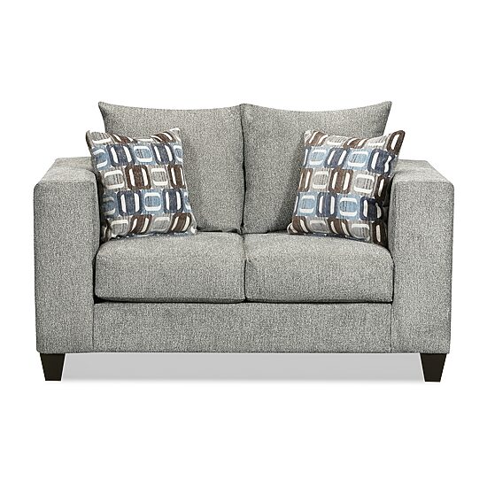 Olivia Contemporary Chenille Loveseat