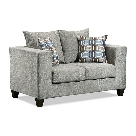 Olivia Contemporary Chenille Loveseat