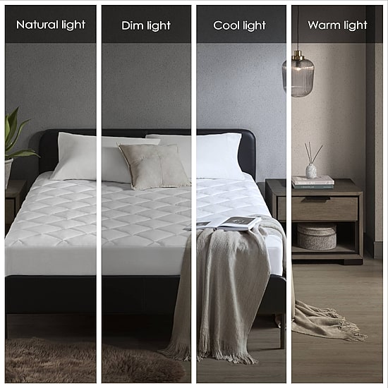 Sharper Image Cooling Touch Down Alternative Mattress Pad