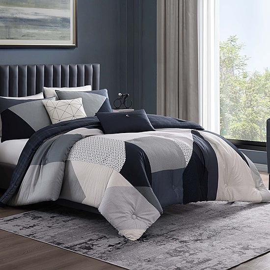 Bebejan Geo Fusion 5-pc. Midweight Reversible Comforter Set