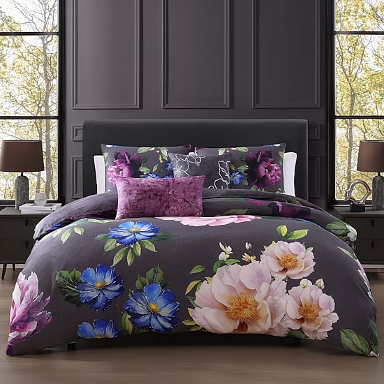 Bebejan Elegant Blossoms 5-pc. Midweight Reversible Comforter Set