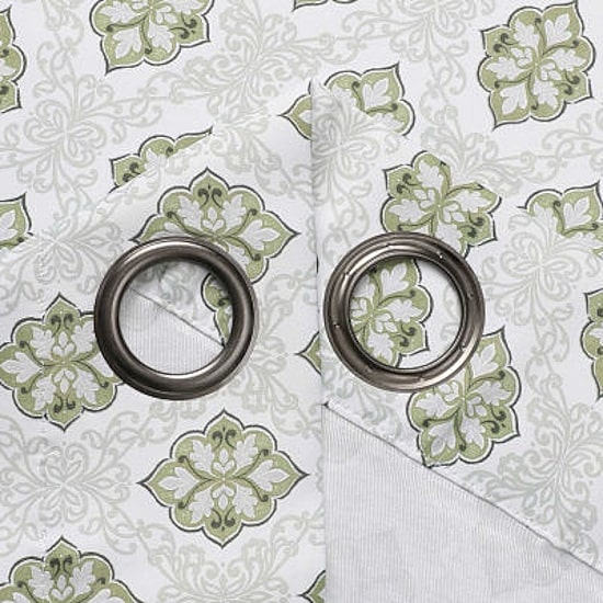 Regal Home Vance Printed Grommet Top Energy Saving Blackout Set of 2 Curtain Panel