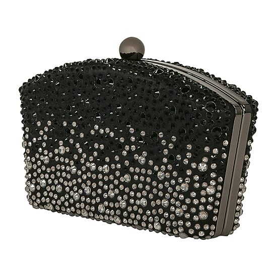 American Glamour Badgley Mischka Ombre Crystal Evening Bag