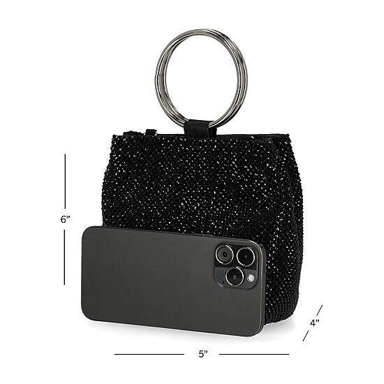Gunne Sax by Jessica McClintock Gwenyth Ring Handle Evening Bag