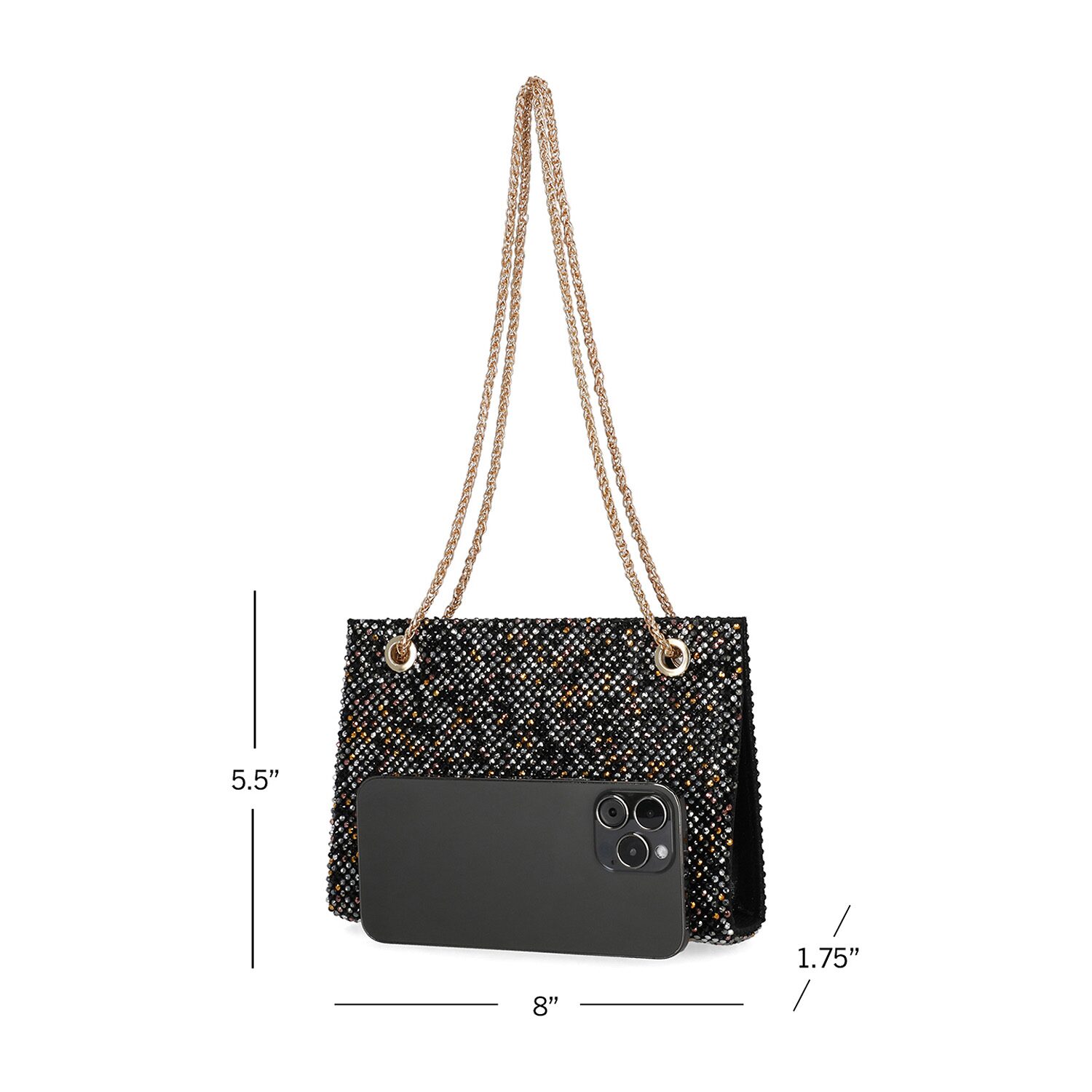Gunne Sax by Jessica McClintock Phoenix Shoulder Beaded Evening Bag