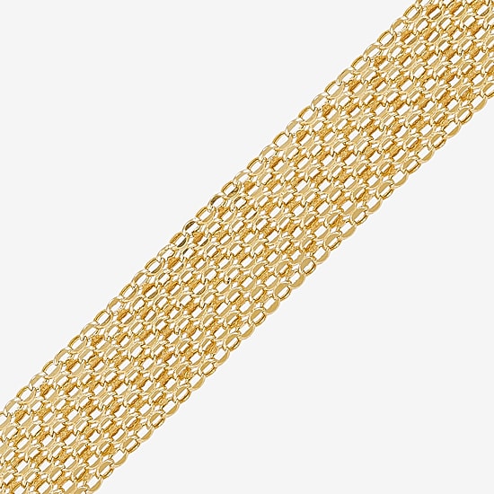 Womens 14K Gold 18 Inch Link Chain Necklace