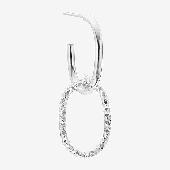 Womens Sterling Silver Drop Earrings