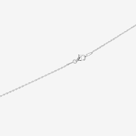 Womens Enhanced Blue Turquoise Sterling Silver Cross 18 Inch Pendant Necklace