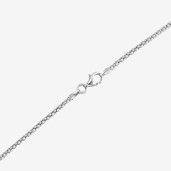 Womens Sterling Silver 18 Inch Pendant Necklace