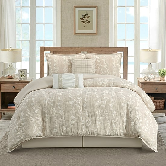 Stratford Park Dayla Leaves Comforter Set 7-pc. Easy Care Comforter Set