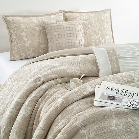 Stratford Park Dayla Leaves Comforter Set 7-pc. Easy Care Comforter Set