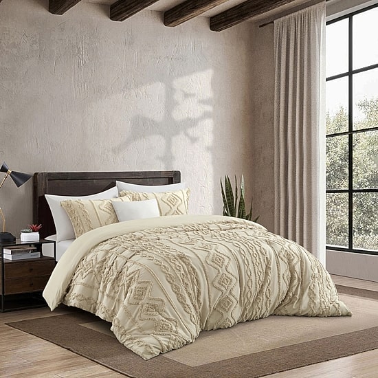 Stratford Park Alluya Geometric Easy Care Comforter Set