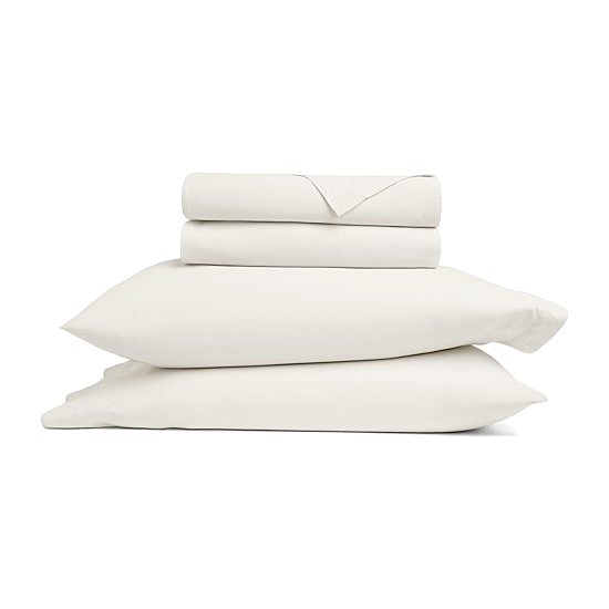 Casual Comfort 100% Cotton Percale Ultra-Soft 4 Piece Sheet Set