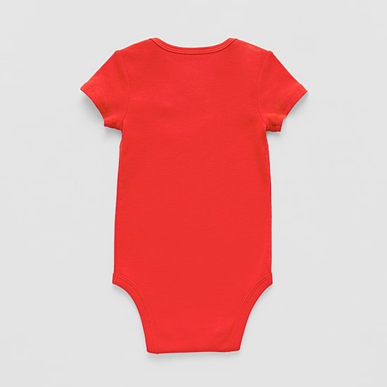 Okie Dokie Baby Unisex Round Neck Short Sleeve Rib Bodysuit