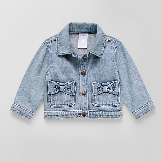 Okie Dokie Baby Girls Denim Lightweight Jacket