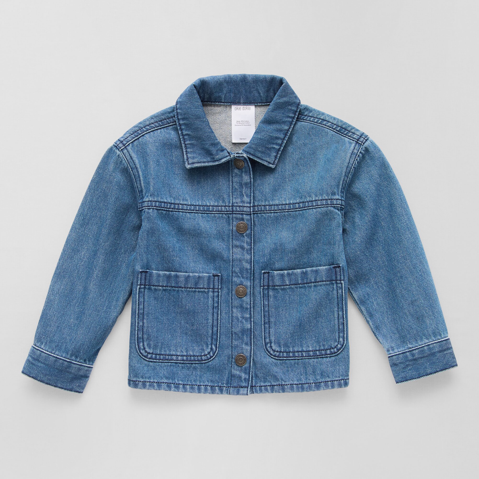 Okie Dokie Toddler & Little Girls Denim Lightweight Jacket