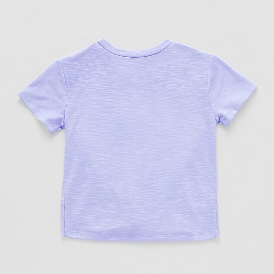 Okie Dokie Toddler & Little Girls Round Neck Short Sleeve T-Shirt
