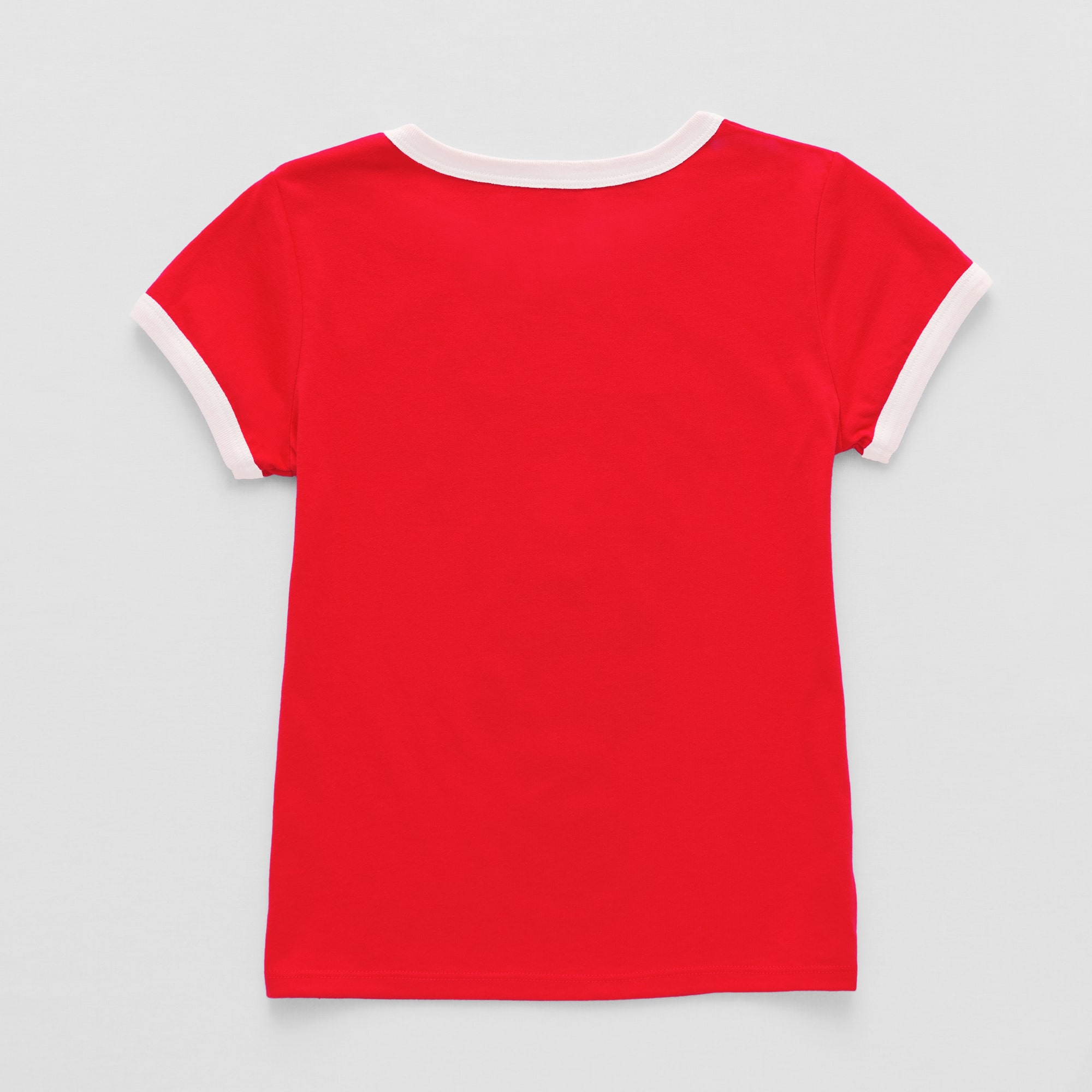 Little & Big Kid Girls Crew Neck Short Sleeve Regular Fit Minnie Mouse Graphic T-Shirt