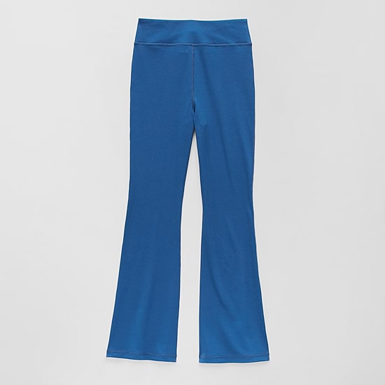 Xersion USA Rib Little Girls Quick Dry High Rise Flare Regular Fit Pull-On Pant