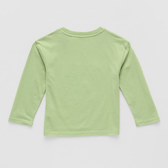 Toddler Boys Crew Neck Long Sleeve Regular Fit Lilo & Stitch Graphic T-Shirt