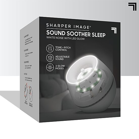 Sharper Image® Sound Soother Wind, White Noise Machine With LED Glow