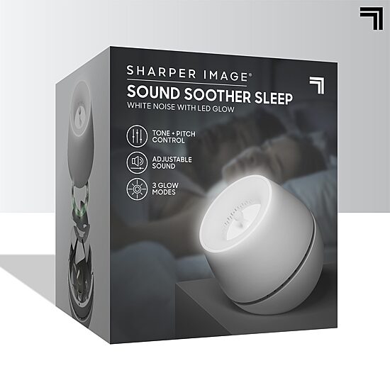Sharper Image® Sound Soother Wind, White Noise Machine With LED Glow