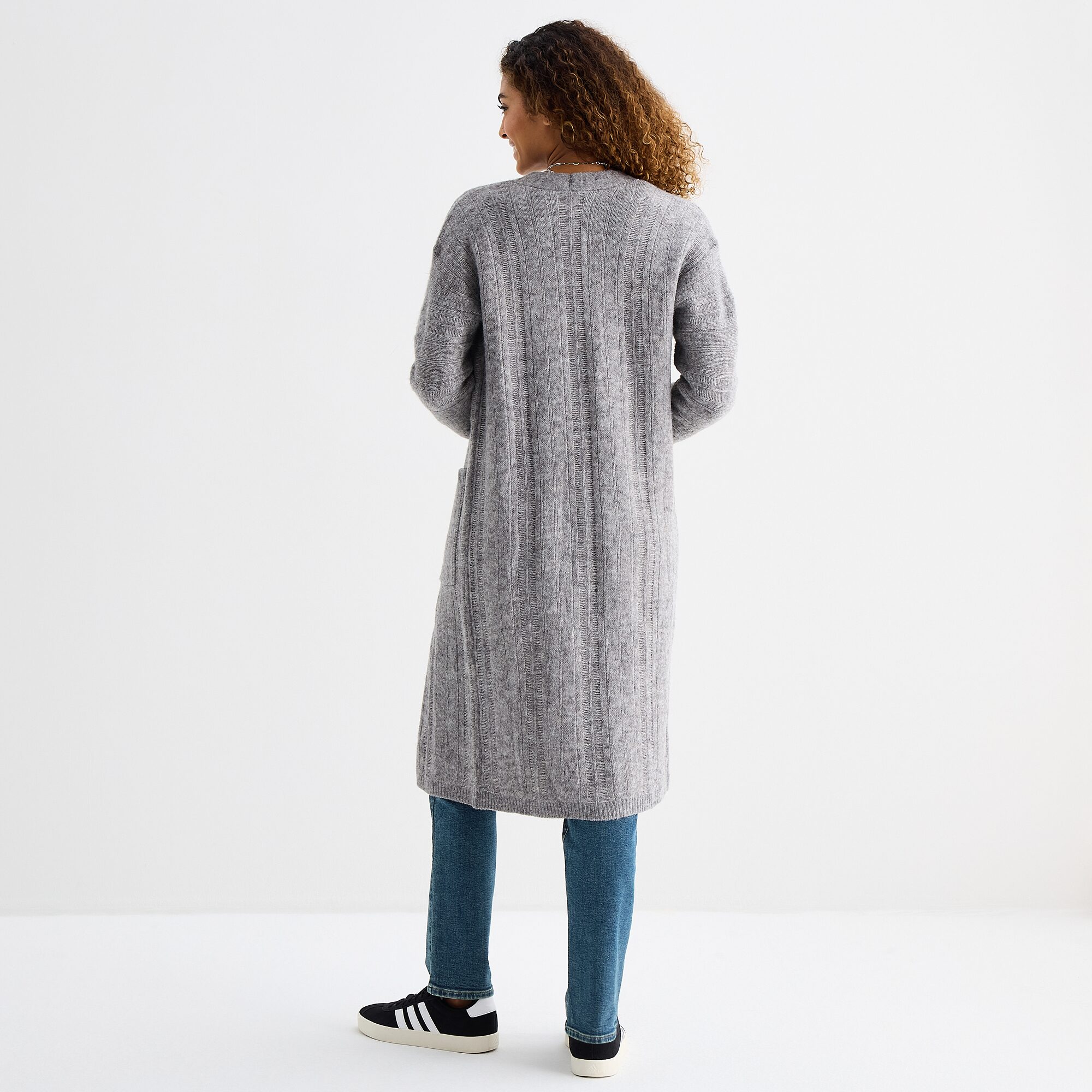 A.N.A Womens Long Sleeve Open Front Cardigan