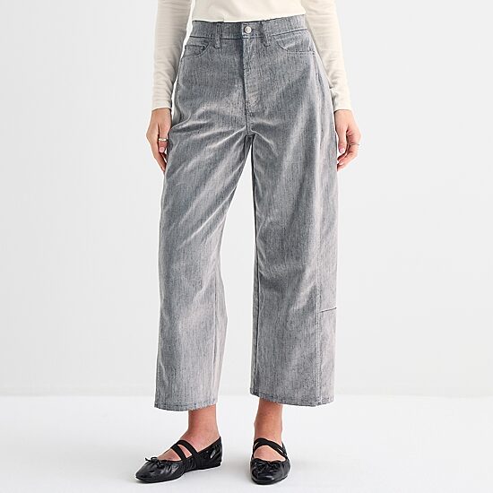 A.N.A Womens Highest Rise Barrel Jean