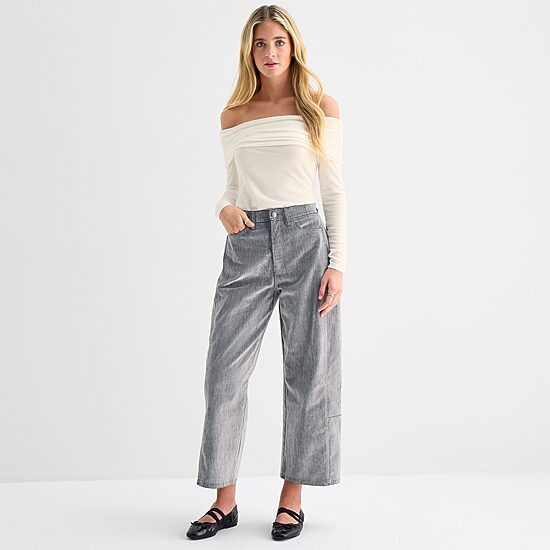 A.N.A Womens Highest Rise Barrel Jean