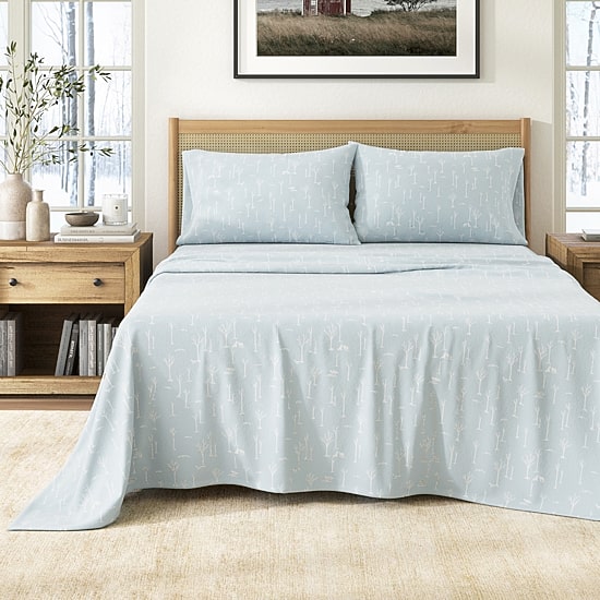 Linery 100% Turkish Cotton Lodge Flannel Sheet Set