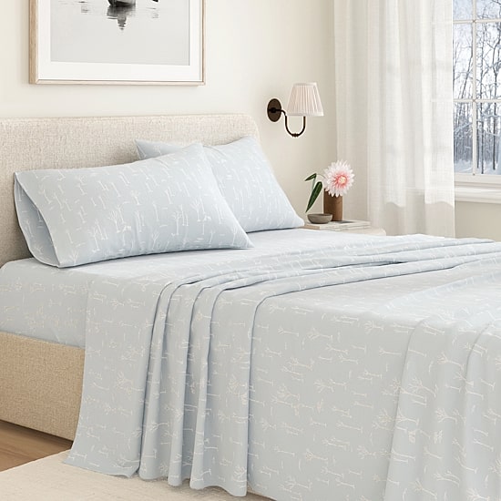 Linery 100% Turkish Cotton Lodge Flannel Sheet Set