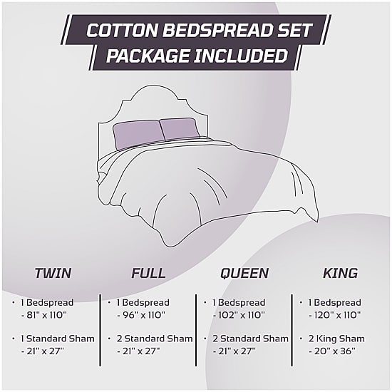 Better Trends Ashton Bedspread Set