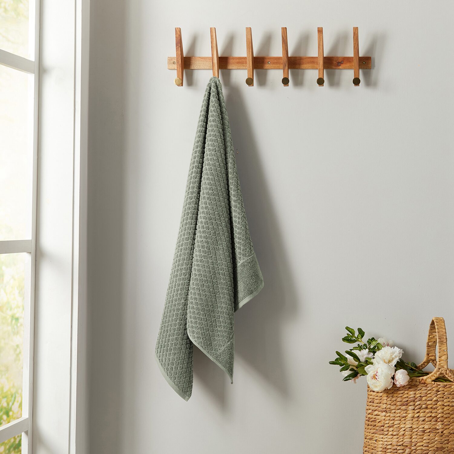 Linery Cotton Waffle Oversized 2-pc. Bath Sheet