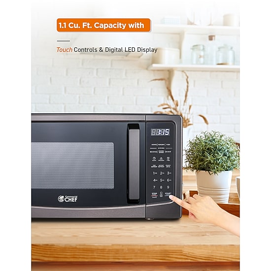 Commercial Chef 1.1 Cu Ft Counter Microwave