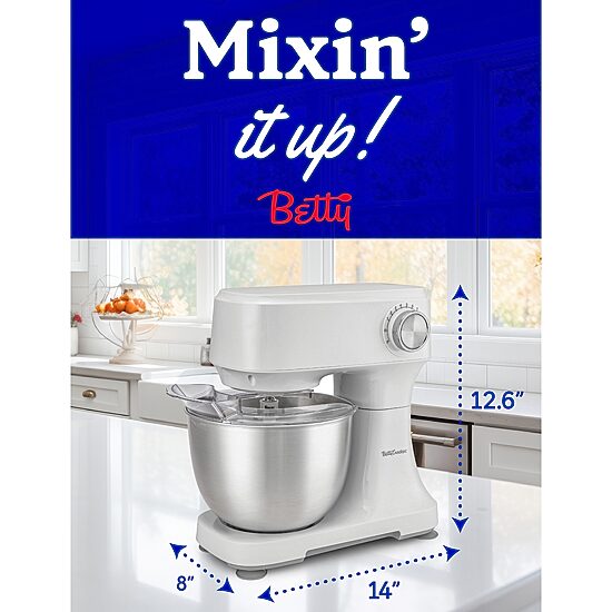 Betty Crocker 3.7qt 10-Speed 4 Qt Stand Mixer