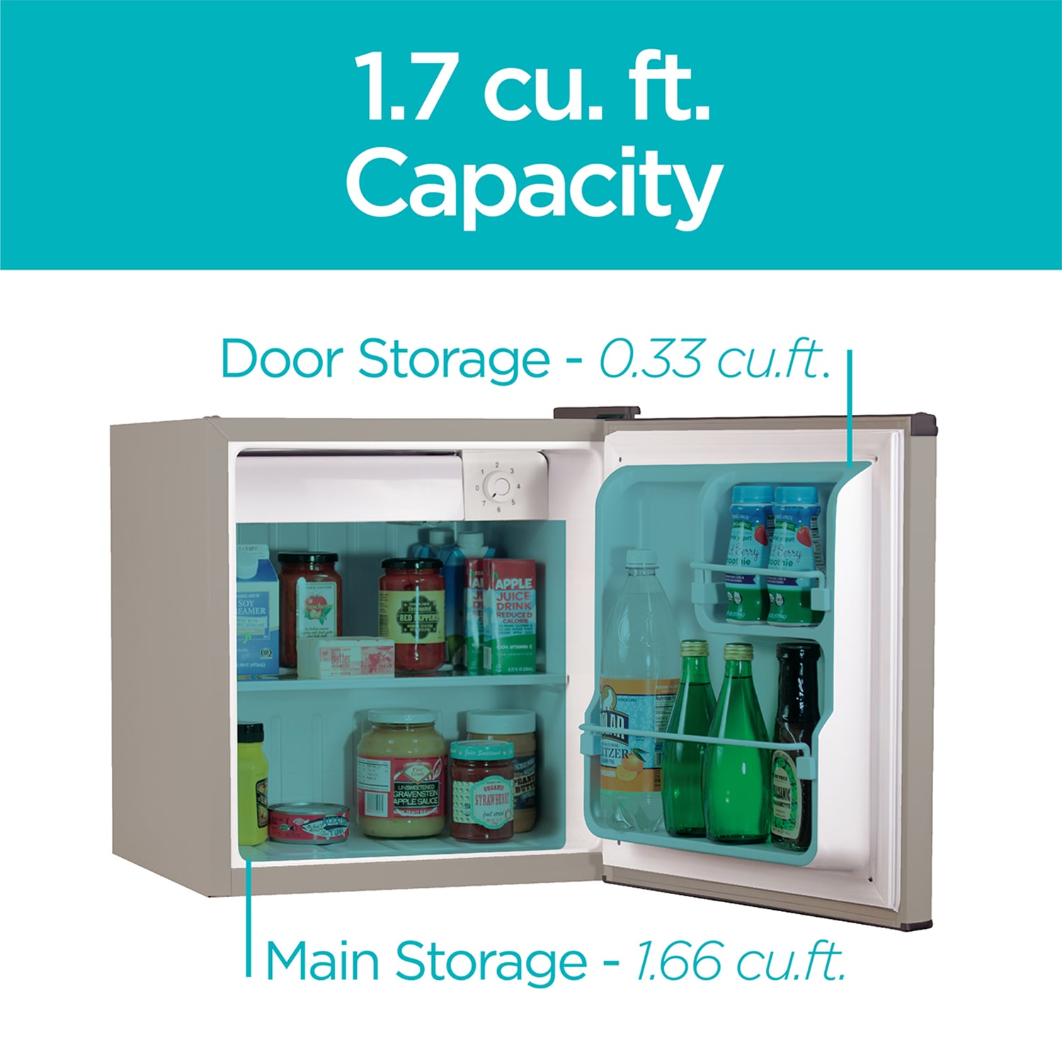 BLACK+DECKER 1.7-Cu. Ft. Compact Refrigerator