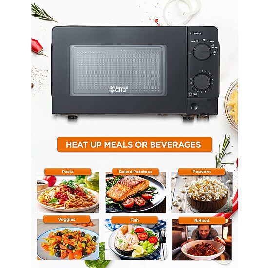Commercial Chef 0.6-Cu. Ft. Countertop Microwave - Black