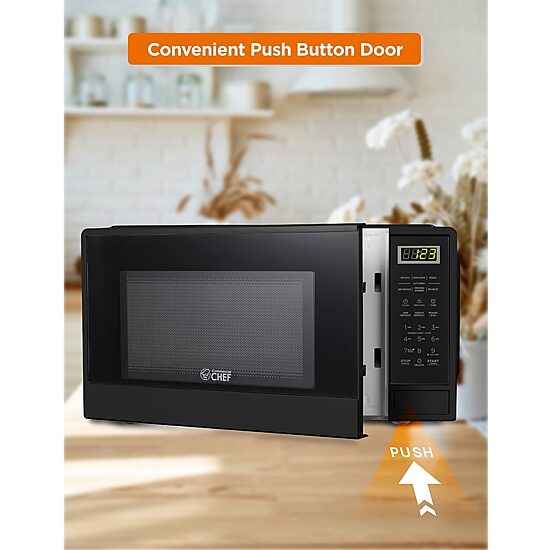 Commercial Chef 1.1-Cu. Ft. Countertop Microwave - Black