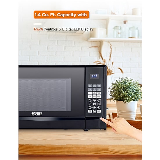 Commercial Chef 1.4-Cu. Ft. Countertop Microwave - Black