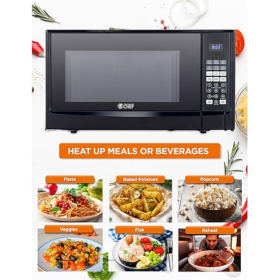 Commercial Chef 1.4-Cu. Ft. Countertop Microwave - Black