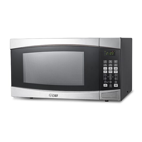 Commercial Chef 1.4-Cu. Ft. Countertop Microwave - Stainless Steel Front