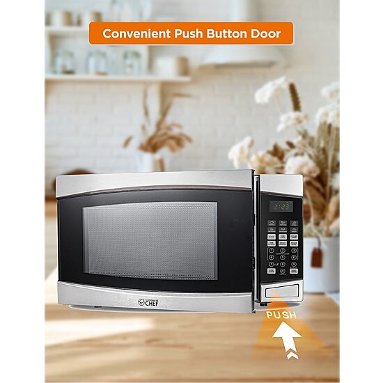 Commercial Chef 1.4-Cu. Ft. Countertop Microwave - Stainless Steel Front