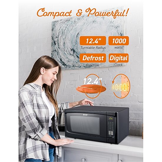 Commercial Chef 1.6-Cu. Ft. Countertop Microwave - Black