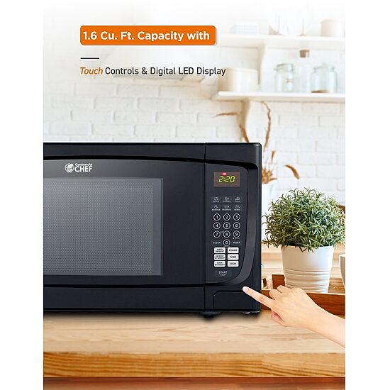 Commercial Chef 1.6-Cu. Ft. Countertop Microwave - Black
