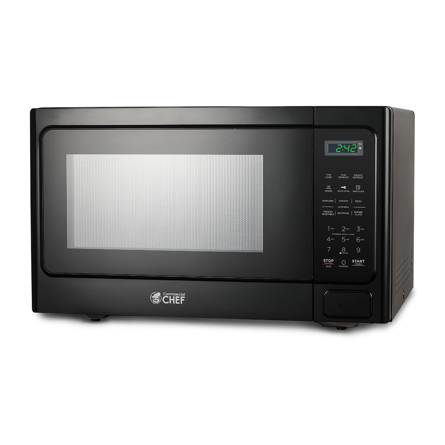 COMMERCIAL CHEF 1.3 Cu. Ft. Countertop Microwave with Digital Display Microwave & 10 Power Levels