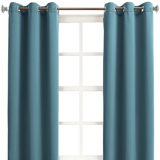 Sun Zero Talon Grommet Top Energy Saving Light-Filtering Single Curtain Panel